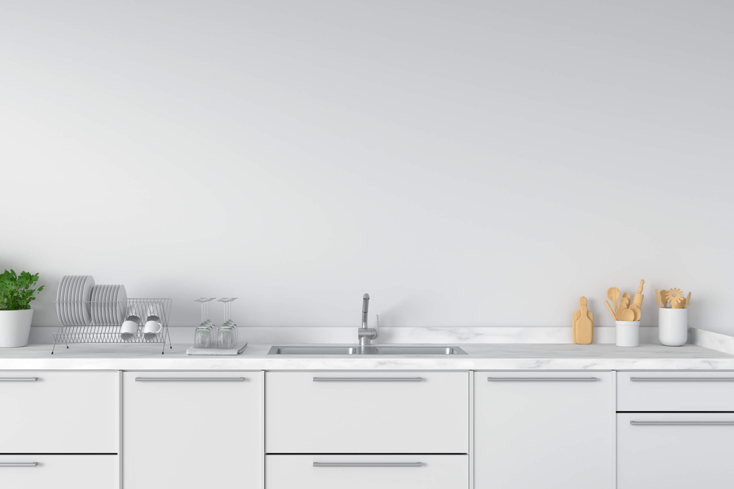 Cocina nueva en espacio multiusos de empresa