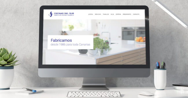 Página web Cocinas del Sur