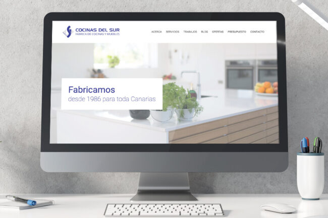 Página web Cocinas del Sur