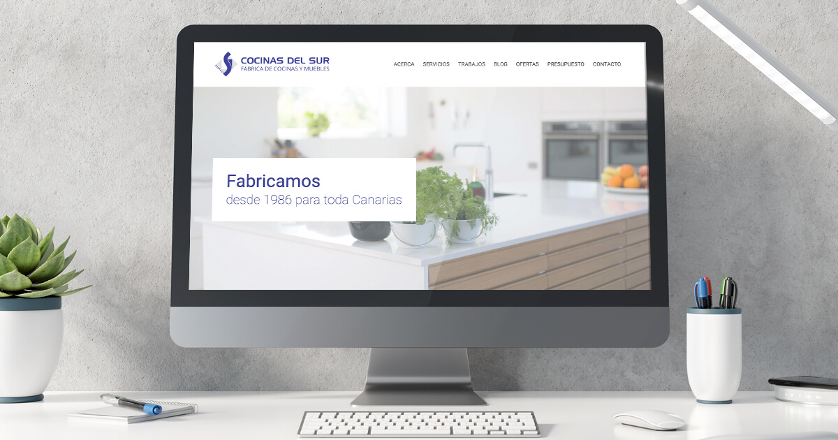 Página web Cocinas del Sur