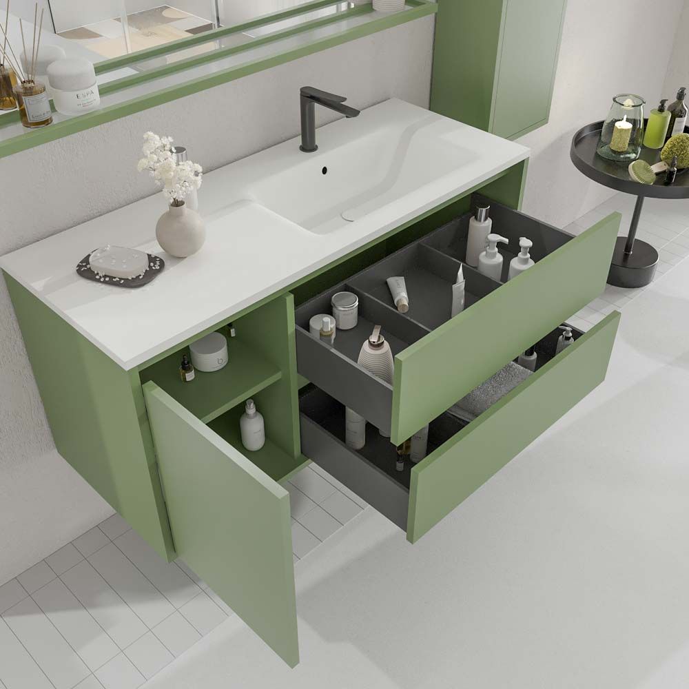 Varobath-mueble-bano-suspendido-CLAIRE-2-cajones-1puerta-VERDE-RESEDA7